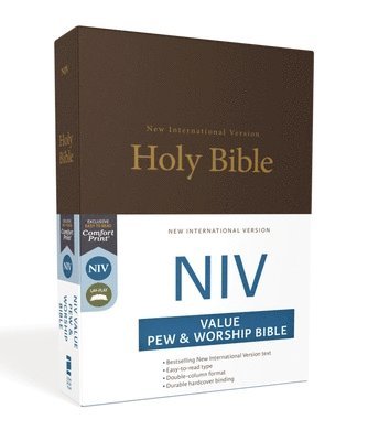 Niv, Value Pew And Worship Bible, Hardcover, Blue 1