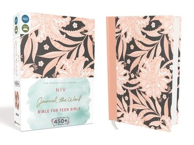 bokomslag NIV, Journal the Word Bible for Teen Girls, Hardcover, Pink Floral, Red Letter