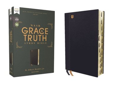 bokomslag NASB, The Grace and Truth Study Bible (Trustworthy and Practical Insights), Leathersoft, Navy, Red Letter, 1995 Text, Thumb Indexed, Comfort Print