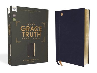 bokomslag NASB, The Grace and Truth Study Bible (Trustworthy and Practical Insights), Leathersoft, Navy, Red Letter, 1995 Text, Comfort Print
