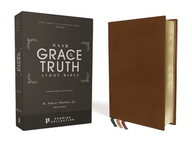 Zondervan, R. Albert Mohler Jr - NASB, The Grace and Truth Study Bible, Premium Goatskin Leather, Brown, Premier Collection, Black Letter, 1995 Text, Art Gilded Edges, Comfort Print, Inbunden