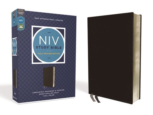 Zondervan, Kenneth L Barker, Mark L Strauss, Jeannine K Brown, Craig L Blomberg, Michael Williams - NIV Study Bible, Fully Revised Edition, Bonded Leather, Black, Red Letter, Comfort Print, Inbunden