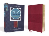 bokomslag NIV Study Bible, Fully Revised Edition, Large Print, Leathersoft, Burgundy, Red Letter, Comfort Print