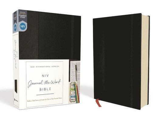 Niv, Journal The Word Bible (Perfect For Note-Taking), Hardcover, Black, Red Letter, Comfort Print 1