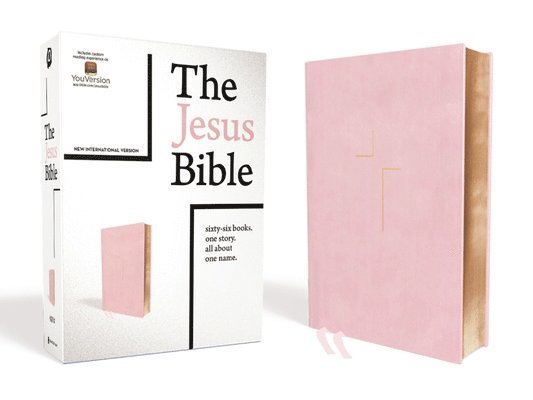 Jesus Bible, Niv Edition, Leathersoft Over Board, Pink, Comfort Print 1