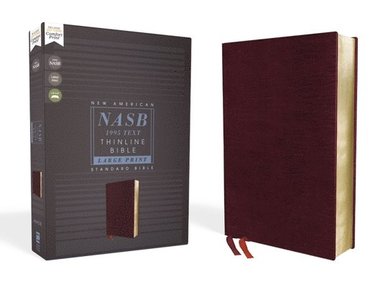bokomslag NASB, Thinline Bible, Large Print, Bonded Leather, Burgundy, Red Letter, 1995 Text, Comfort Print