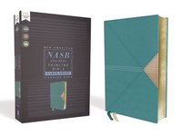 bokomslag NASB, Thinline Bible, Large Print, Leathersoft, Teal, Red Letter, 1995 Text, Comfort Print