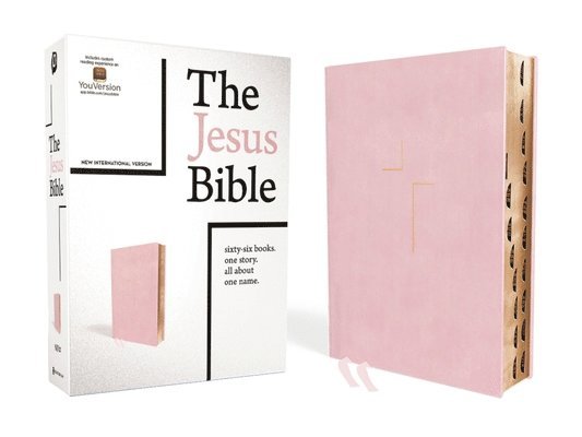Jesus Bible, Niv Edition, Leathersoft Over Board, Pink, Thumb Indexed, Comfort Print 1