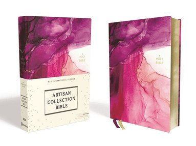 bokomslag Niv, Artisan Collection Bible, Cloth Over Board, Pink, Art Gilded Edges, Red Letter, Comfort Print