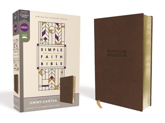 Zondervan: Nrsv, Simple Faith Bible, Leathersoft, Brown, Com