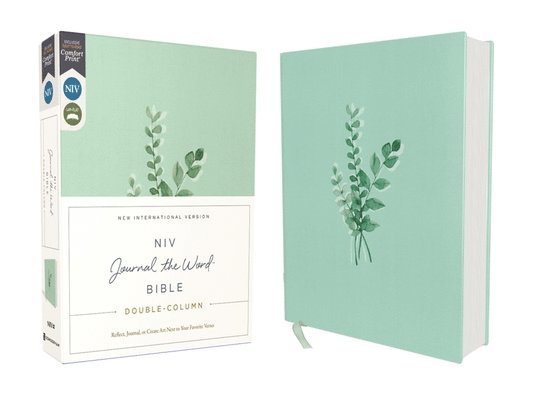 NIV, Journal the Word Bible (Perfect for Note-Taking), Double-Column, Cloth over Board, Teal, Red Letter, Comfort Print 1