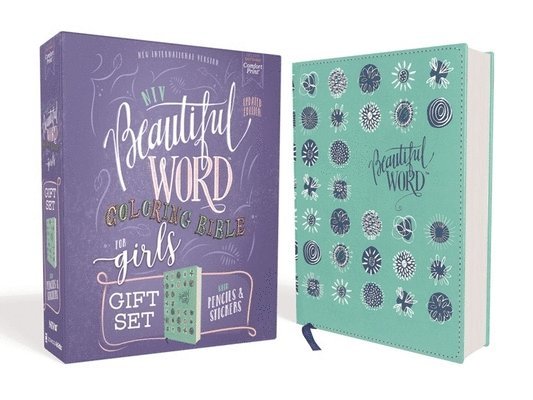 Zondervan Zondervan, Zondervan - NIV, Beautiful Word Coloring Bible for Girls Pencil/Sticker Gift Set, Updated, Leathersoft over Board, Teal, Comfort Print, Inbunden