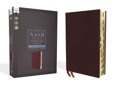bokomslag NASB, Thinline Bible, Large Print, Bonded Leather, Burgundy, Red Letter, 1995 Text, Thumb Indexed, Comfort Print