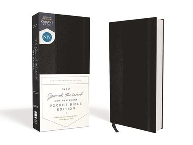 bokomslag NIV, Journal the Word New Testament (Perfect for Note-Taking), Pocket Bible Edition, Hardcover, Black, Red Letter, Comfort Print