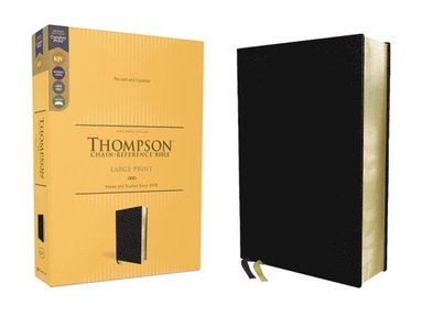 bokomslag KJV, Thompson Chain-Reference Bible, Large Print, Bonded Leather, Black, Red Letter, Comfort Print