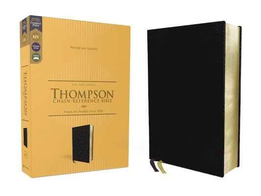 KJV, Thompson Chain-Reference Bible, European Bonded Leather, Black, Red Letter, Comfort Print 1