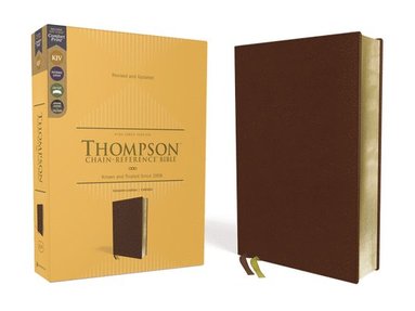 bokomslag KJV, Thompson Chain-Reference Bible, Genuine Leather, Calfskin, Brown, Red Letter, Comfort Print