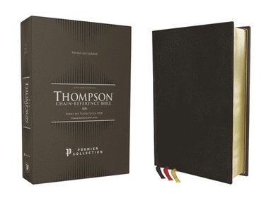 bokomslag KJV, Thompson Chain-Reference Bible, Premium Goatskin Leather, Black, Premier Collection, Art Gilded Edges, Black Letter, Comfort Print