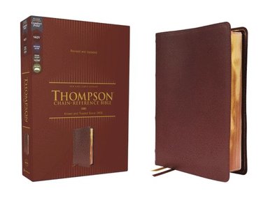 bokomslag NKJV, Thompson Chain-Reference Bible, Genuine Leather, Calfskin, Burgundy, Red Letter, Comfort Print