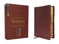 bokomslag Nkjv, Thompson Chain-Reference Bible, Genuine Leather, Calfskin, Burgundy, Red Letter, Thumb Indexed, Comfort Print