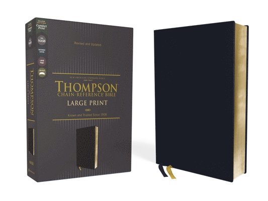 NASB, Thompson Chain-Reference Bible, Large Print, Leathersoft, Navy, 1995 Text, Red Letter, Comfort Print 1