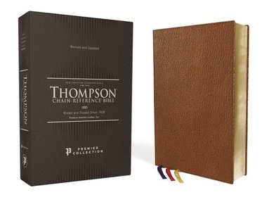 bokomslag NASB, Thompson Chain-Reference Bible, Premium Goatskin Leather, Premier Collection, Tan, 1995 Text, Black Letter, Art Gilded Edges, Comfort Print