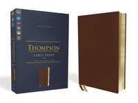 bokomslag Niv, Thompson Chain-Reference Bible, Large Print, Genuine Leather, Cowhide, Brown, Red Letter, Art Gilded Edges, Comfort Print