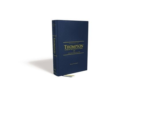Zondervan Zondervan, Zondervan, Frank Charles Thompson - NIV, Thompson Chain-Reference Bible, Hardcover, Navy, Red Letter, Comfort Print, Inbunden