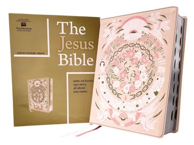 Zondervan, Passion Publishing - Jesus Bible Artist Edition, ESV, (With Thumb Tabs to Help Locate the Books of the Bible), Leathersoft, Peach Floral, Thumb Indexed, Inbunden