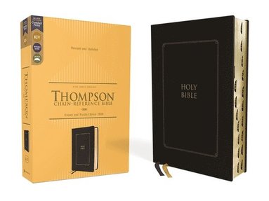 bokomslag KJV, Thompson Chain-Reference Bible, Leathersoft, Black, Red Letter, Thumb Indexed, Comfort Print