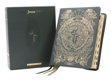 bokomslag The Jesus Bible Artist Edition, Niv, (with Thumb Tabs to Help Locate the Books of the Bible), Genuine Leather, Calfskin, Green, Limited Edition, Thumb