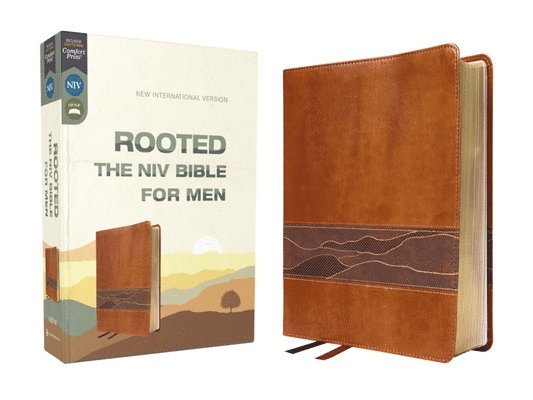Zondervan, Livingstone Corporation - Rooted: The NIV Bible for Men, Leathersoft, Brown, Comfort Print, Inbunden