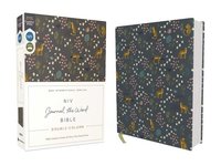 bokomslag Niv, Journal The Word Bible (Perfect For Note-Taking), Double-Column, Cloth Over Board, Navy Floral, Red Letter, Comfort Print