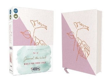 bokomslag NIV, Journal the Word Bible for Teen Girls, Cloth over Board, Lavender/White, Red Letter