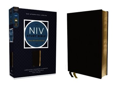 Zondervan Zondervan, Kenneth L. Barker, Mark L. Strauss - NIV Study Bible, Fully Revised Edition (Study Deeply. Believe Wholeheartedly.), Genuine Leather, Calfskin, Brown, Red Letter, Comfort Print, Inbunden