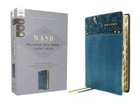 bokomslag NASB, Personal Size Bible, Large Print, Leathersoft, Teal, Red Letter, 1995 Text, Thumb Indexed, Comfort Print