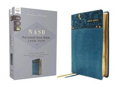 bokomslag NASB, Personal Size Bible, Large Print, Leathersoft, Teal, Red Letter, 1995 Text, Comfort Print