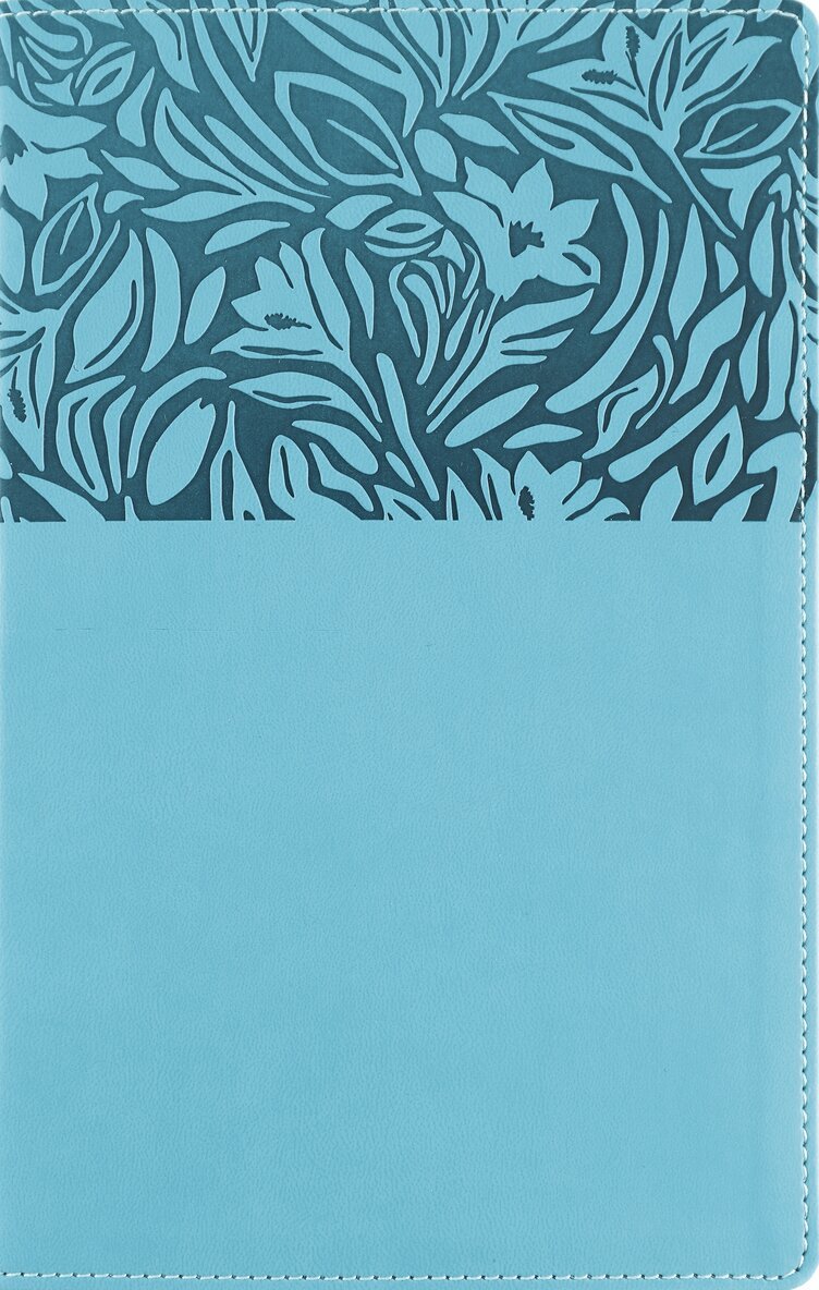 Zondervan Publishing - NASB, Personal Size Reference Bible, Large Print, Paragraph Style, Leathersoft, Teal, Red Letter, 1995 Text, Comfort Print, Inbunden
