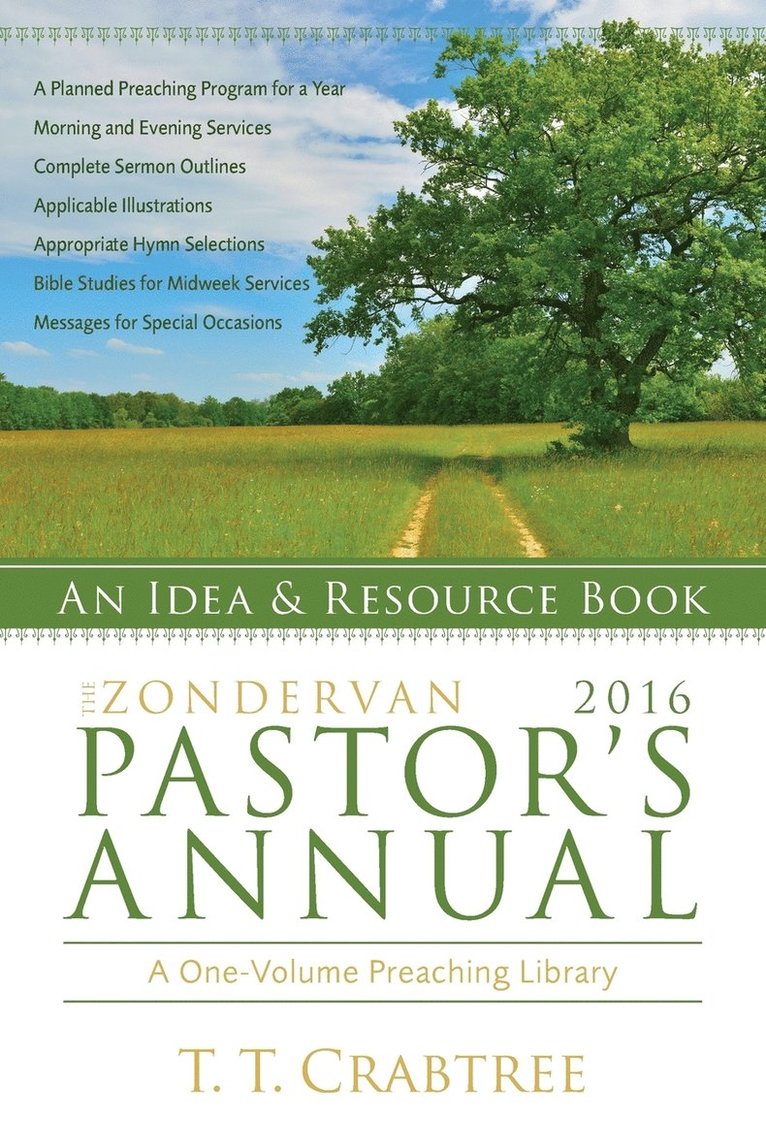 T. T. Crabtree, T T Crabtree - The Zondervan 2016 Pastor's Annual, Häftad