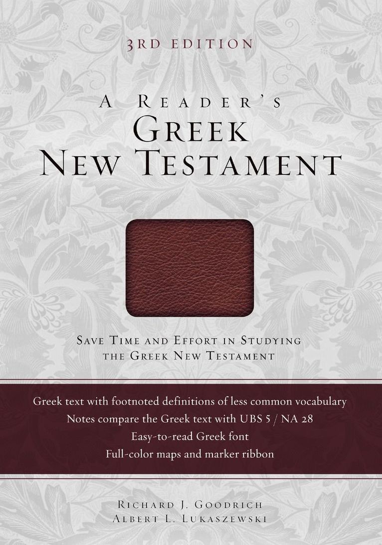 Richard J. Goodrich, Albert L. Lukaszewski, Richard J Goodrich, Albert L Lukaszewski - Reader's Greek New Testament, Inbunden