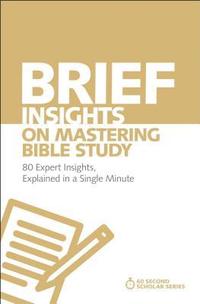 bokomslag Brief Insights on Mastering Bible Study