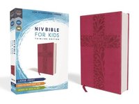 bokomslag Niv, Bible for Kids, Large Print, Leathersoft, Pink, Red Letter, Comfort Print: Thinline Edition