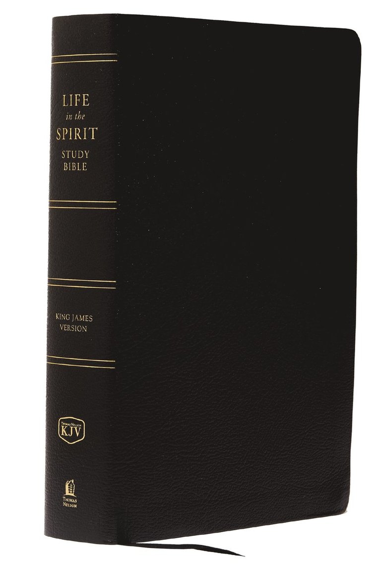Thomas Nelson - KJV, Life in the Spirit Study Bible, Bonded Leather, Black, Red Letter, Inbunden