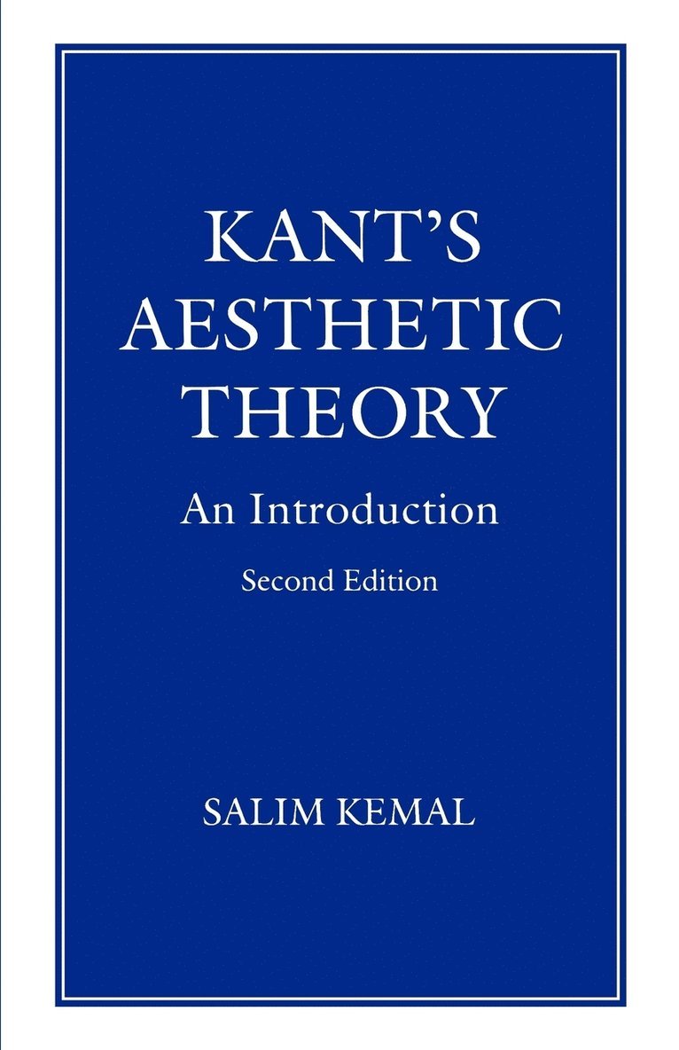 S. Kemal, Salim Kemal - Kant’s Aesthetic Theory, Häftad