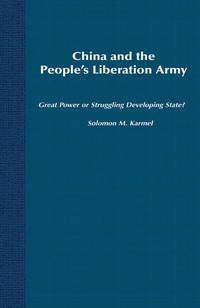 bokomslag China and the People's Liberation Army