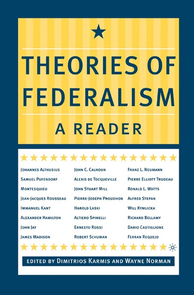 bokomslag Theories of Federalism