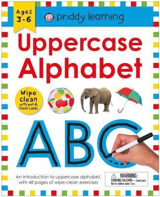 bokomslag Wipe Clean Workbook: Uppercase Alphabet (Enclosed Spiral Binding): Ages 3-6; Wipe-Clean with Pen & Flash Cards