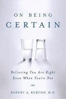 bokomslag On Being Certain