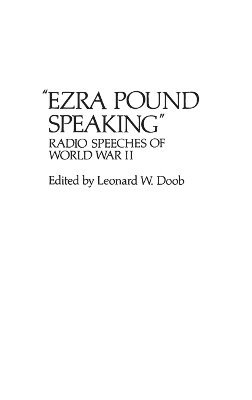 bokomslag Ezra Pound Speaking