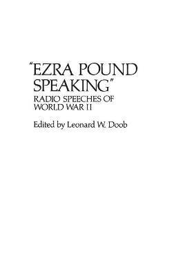 Ezra Pound Speaking 1